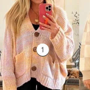 Pink Lily Rainbow cardigan 🌈